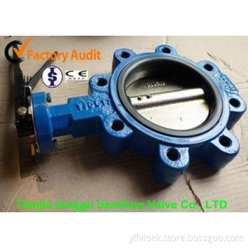 Manual Lug Type Wafer Butterfly Valves With LT Type / Carbo
